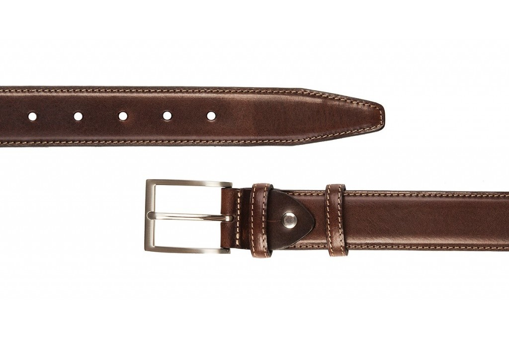 ITALIAN FULL GRAIN LEATHER CLASSIC BELT BROWN
