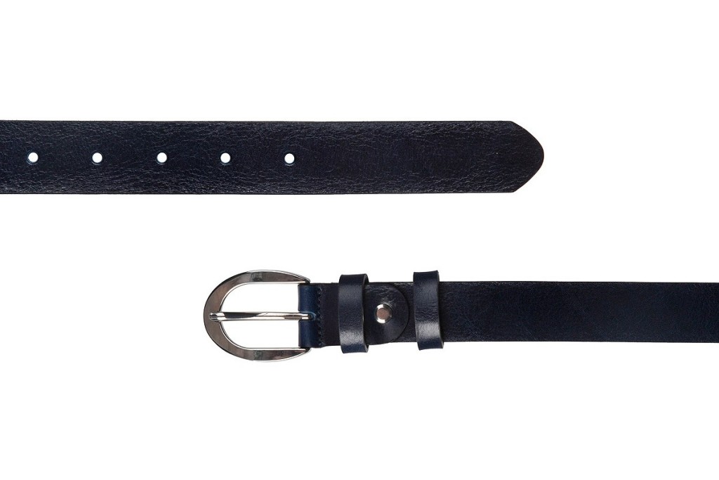 ITALIAN FULL GRAIN LEATHER WOMEN BELT BLACK