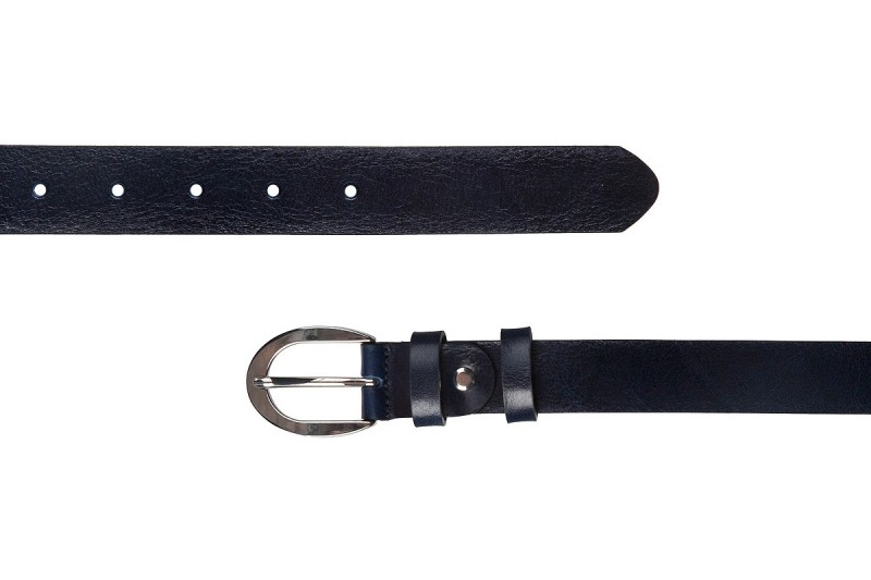 ITALIAN FULL GRAIN LEATHER WOMEN BELT BLACK