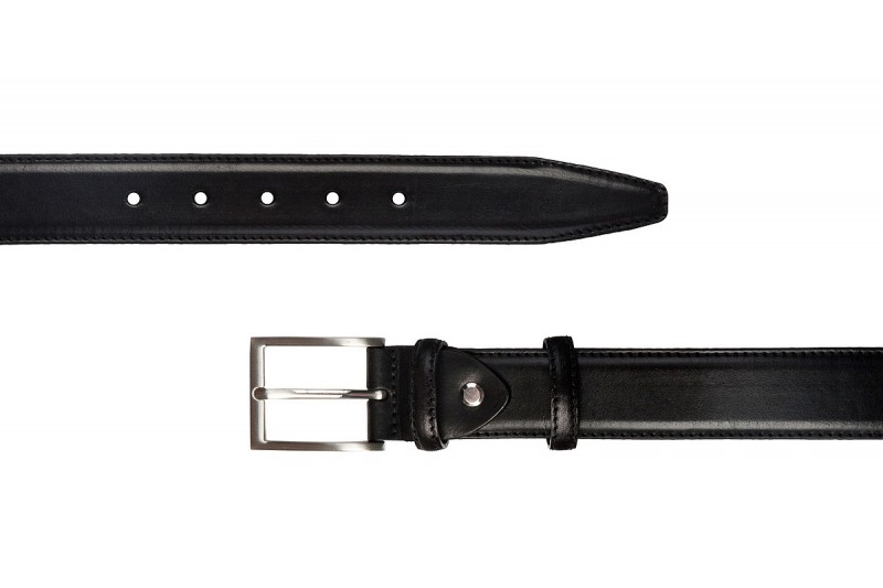 ITALIAN FULL GRAIN LEATHER CLASSIC BELT BLACK 2